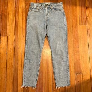 Levi’s Premium Wedgie Button Fly Ankle Crop Jeans